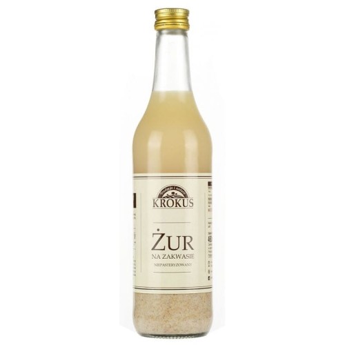 Krokus - Żur na zakwasie niepasteryzowany - 480 ml