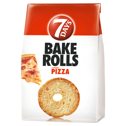 7 Days - Bake Rolls Chrupki chlebowe o smaku Pizzy - 150 g