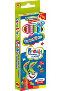 Bambino - Kredki ołówkowe -  (6 sztuk)