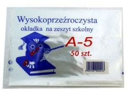 Okładka wysokoprzeźroczysta na zeszyt A5 - szt (1 sztuka)