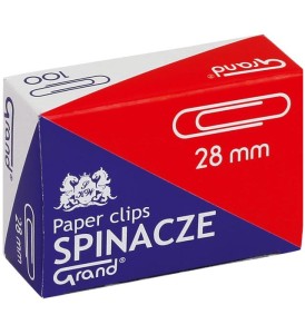 Grand - Spinacze metalowe 28mm okrągłe - szt (100 sztuk)