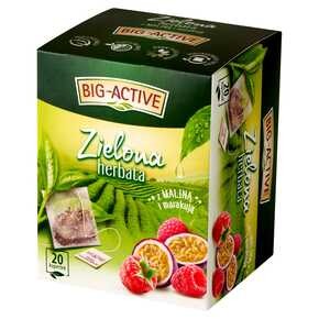 Big-Active - Zielona herbata z maliną i marakują - 34 g (20 x 1,7 g)