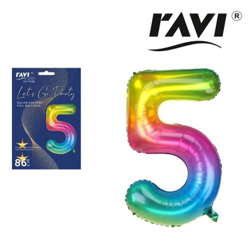 Ravi Balon foliowy 5 Jelly -  (1 sztuka)