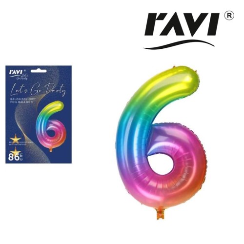 Ravi Balon foliowy 6 Jelly -  (1 sztuka)