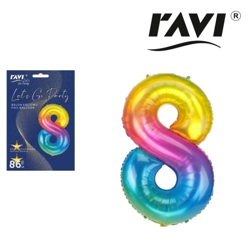 Ravi Balon foliowy 8 Jelly -  (1 sztuka)