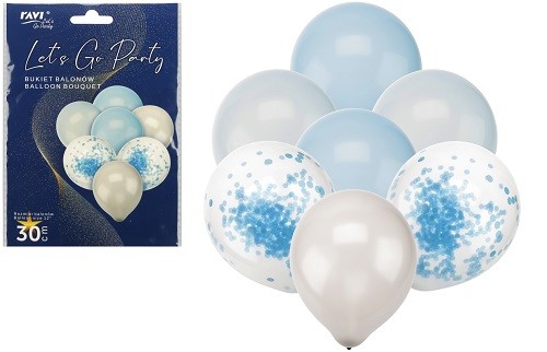 Ravi Bukiet balonów niebieski -  (7 sztuk)
