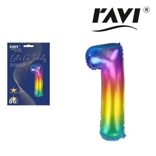 Ravi Balon foliowy 1 Jelly -  (1 sztuka)