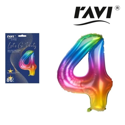 Ravi Balon foliowy 4 Jelly -  (1 sztuka)
