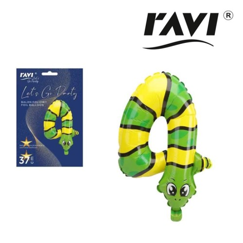 Ravi Balon foliowy Animals Cyfra 4 -  (1 sztuka)