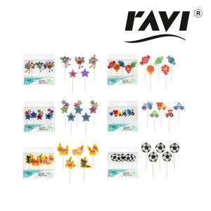  Ravi Świeczki urodzinowe ozdobne -  (5 sztuk)