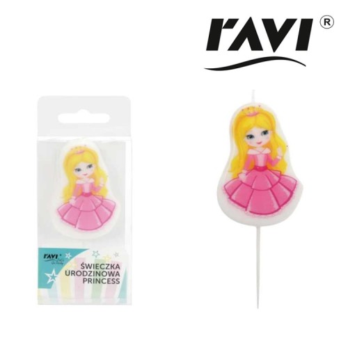 Ravi Świeczka urodzinowa Princess -  (1 sztuka)
