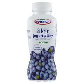 Piątnica Jogurt pitny typu islandzkiego jagoda - 330 ml