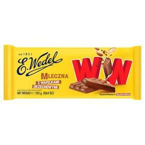 E. Wedel - Czekolada mleczna z wafelkami orzechowymi WW - 245 g