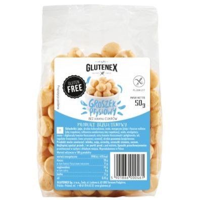 Glutenex - Groszek ptysiowy bez dodatku cukrów bezglutenowy - 50 g