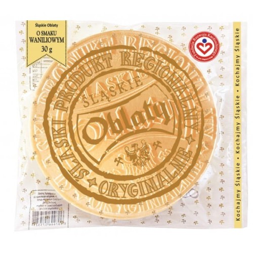 Śląskie oblaty - Oblaty waniliowe - 30 g
