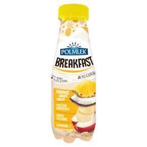 Polmlek - Breakfast Jabłko-banan-ananas z płatkami owsianymi i mleczkiem kokosowym - 300 ml