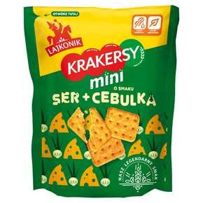 Lajkonik - Krakersy mini o smaku ser i cebulka - 100 g