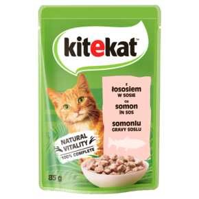 Kitekat - karma dla kotów z łososiem w sosie saszetka - 85 g