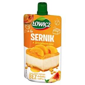 Łowicz - Deser ryżowo-owocowy a'la sernik z brzoskwiniami - 100 g
