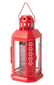 Ikea - ENRUM Latarenka, czerwony, -  (1 sztuka)