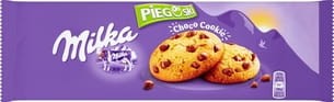 Milka Pieguski Choco Cookie - Ciasteczka z kawałkami czekolady mlecznej z mleka alpejskiego - 135 g