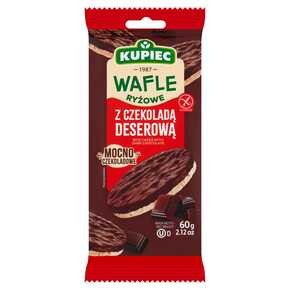 Kupiec - Wafle ryżowe z czekoladą deserową - 60 g