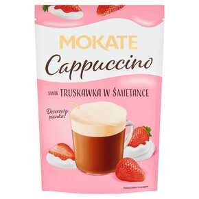 Mokate - Cappuccino o smaku truskawki w śmietance - rozpuszczalny napój kawowy w proszku - 110 g