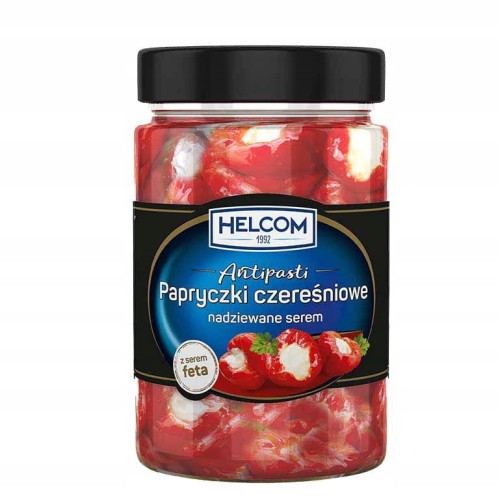 Helcom - Papryczki czereśniowe nadziewane serem Antipasti - 327 g