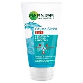 Garnier - Czysta Skóra 3 w 1 żel myjący peeling maseczka - 150 ml