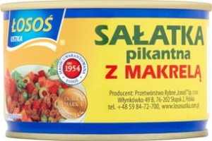 Łosoś Ustka - Sałatka pikantna z makrelą - 170 g