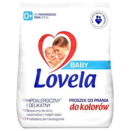 Lovela Baby - Hipoalergiczny proszek do prania ubranek niemowlęcych i dziecięcych do kolorów - 1,3 kg