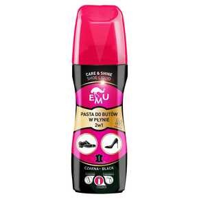 Emu - Pasta do butów w płynie 2w1 czarna - 75 ml