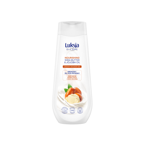 Luksja Silk Care - Kremowy żel pod prysznic Masło Shea i Olej Jojoba - 500 ml