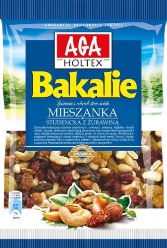 Aga-Holtex - Mieszanka studencka z żurawiną - 120 g