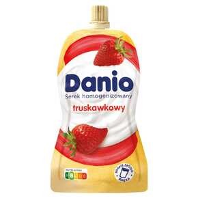Danio - Serek homogenizowany truskawkowy - 120 g
