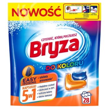 Bryza - Kapsułki do prania 5w1 Easy Ironing Kolor -  (28 sztuk)