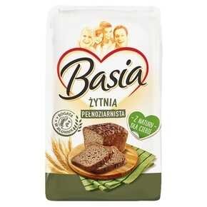 Basia - Mąka żytnia pełnoziarnista typ 2000 - 900 g