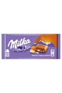 Milka - Czekolada mleczna Peanut Crispy Caramel - 90 g