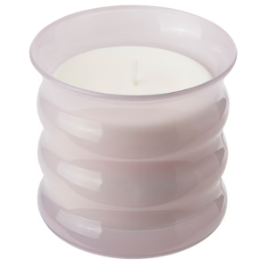 Ikea - Świeca zapachowa w szkle, jaśmin/różowy Lugnare -  (1 sztuka)
