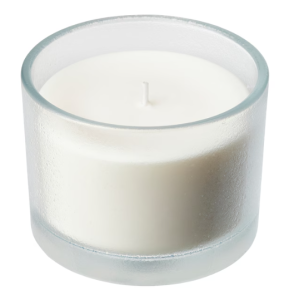 Ikea - Świeca zapachowa w szkle, Skandynawskie lasy/biały Adlad -  (1 sztuka)