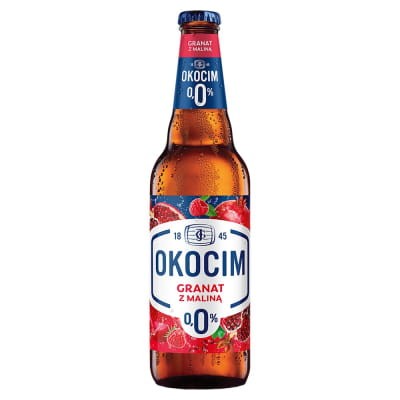 Okocim - Mix piwa bezalkoholowego z lemoniadą granat z maliną 0,0% - 500 ml