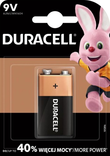 Duracell - Baterie Alkaiczne Basic 9V -  (1 sztuka)