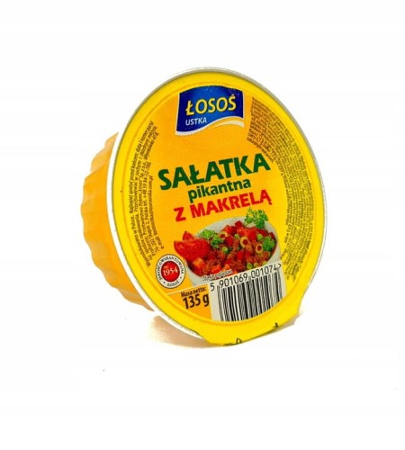 Łosoś Ustka - Sałatka pikantna z makrelą - 135 g