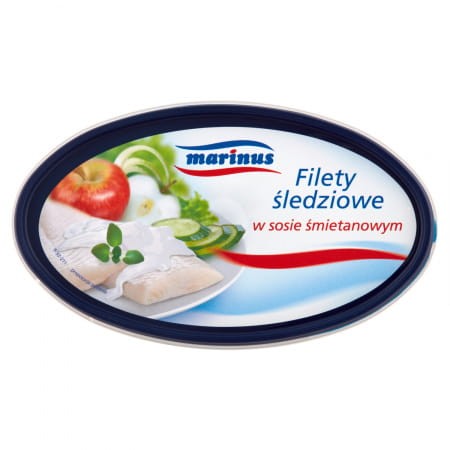 Marinus - Filety śledziowe w sosie śmietanowym - 150 g