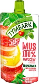 Tymbark Mus 100% truskawka jabłko banan marchew - 120 g