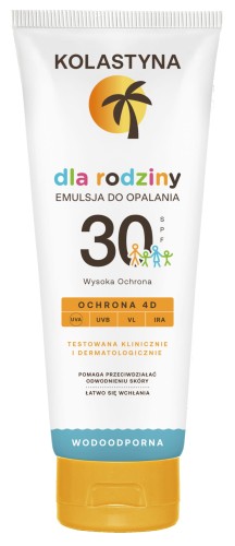 Kolastyna - Kolastyna emulsja do opalania dla rodziny SPF30 - 250 ml