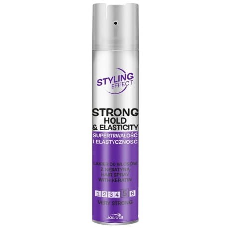 Joanna - Lakier do włosów Styling Effect z keratyną Bardzo Mocny - 250 ml