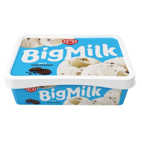 Big Milk - Lody smak ciasteczko - 900 ml