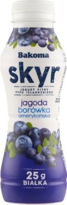 Bakoma - Jogurt pitny skyr typu islandzkiego jagoda borówka amerykańska - 300 g