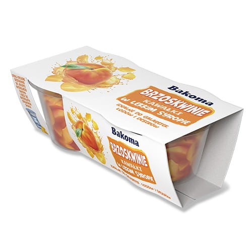 Bakoma - Brzoskwinie w syropie - 2 x 120 g